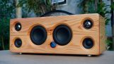 Speaker construction using wood from an old pallet