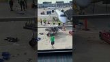 Vehicle out of control on the runway of an airport