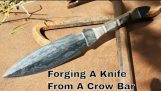 Knivtillverkning – Smide en dolk ur en kråka Bar