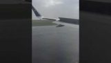 Аварийно кацане по време на ураган Airbus 320 Air Astana на