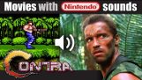 ДАВИТЬ: #Хищник (1987 г.) w / #CONTRA Nintendo звуки!!