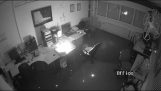 Laptop explodes and sets fire to the office