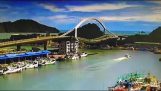 ताइवान में पुल ढहने