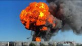 Explosie bij een tankstation (Rusland)