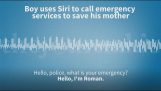 Siri עזר להציל את אמו של הילד