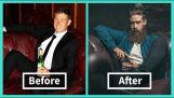 Como olha o homem antes e depois de barbear