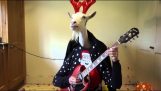 The “Rudolph płowy” w oryginalnej interpretacji z gitara