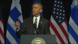 Barack Obamas tale i Athen