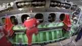 Changing a crank 7,5 tonnes in cruise ship