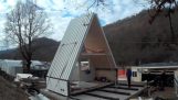 Foldable house assembled in 6 hours