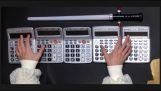 The music of Star Wars with 5 calculators
