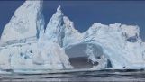 Kollaps av ett isberg på Grönland