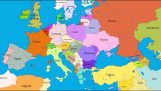 הגבולות של אירופה על אחד האחרון.000 שנים