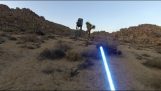 Ein Jedi mit einer GoPro Kamera