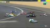 Team Moto3 GP Unfall wegen Öl auf der Strecke