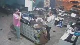 Receptionist rescues a newborn baby