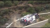 rally driver survived the crash barriers