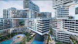 Den usandsynlige Interlace bygningskompleks i Singapore