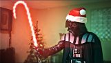 Darth Vader oblečený Santa