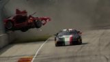 The spectacular collision of a Ferrari