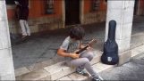 Spelen Vivaldi met een ukulele