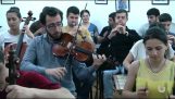 Μαθητές από την Αρμενία διασκευάζουν το “Aerials”  cu instrumente tradiţionale