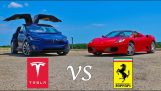 Tesla Modell X vs. Ferrari F430