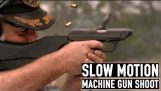 Câmara lenta Machine Gun Atire