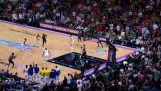 The crazy buzzer beater by Dwyane Wade