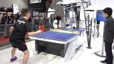 男人VS乒乓球的机器人游戏