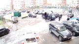 Spezialeinheiten der russischen Polizei in Aktion