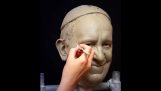 Famous faces in clay sculptures