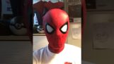 SpiderMan mask med ingenjörer linser