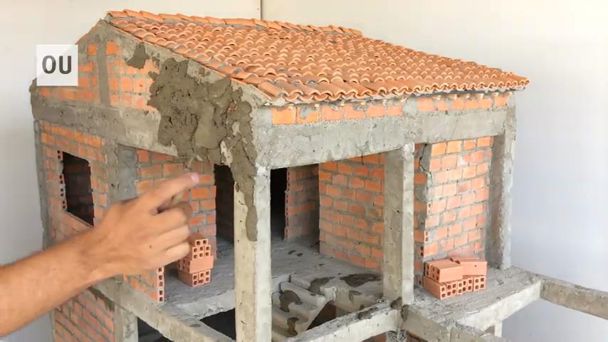 jeu de construction brique et ciment