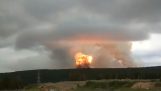 Explosion at ammunition depot (Russia)