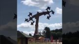 Amusement park game in the shape of swastikas (Germany)