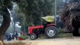 Towing a tractor (fail)