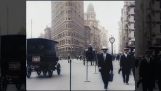 Нью-Йорк 1911, цвет, разрешение 4K и 60fps