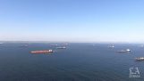 עשרות מכליות נפט חנו מול חופי לוס אנג'לס