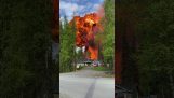 Explosion in einem Wohnwagen