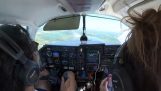 Tvingad landning med ett enmotorsflygplan