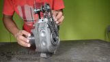 En kylkompressor omvandlas till en motor