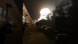 Explosion at a Tesla battery factory