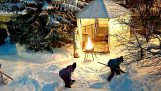 Barbecue in the snow