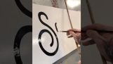 Pintar un letrero de una tienda a mano