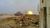 batalla carro evita un cohete (Siria)