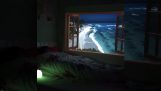 Projector in the bedroom
