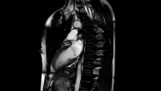 A human heart on an MRI scanner