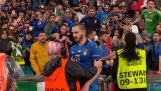 Stadionets keeper forvirret Leonardo Bonucci om en fan