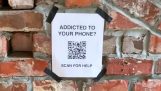 QR code that helps mobile addicts